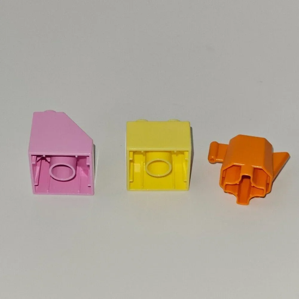 3 Lego Duplo Bricks Pink Minnie Mouse Cash Register Orange Pitcher Sandwiches - Picture 5 of 9